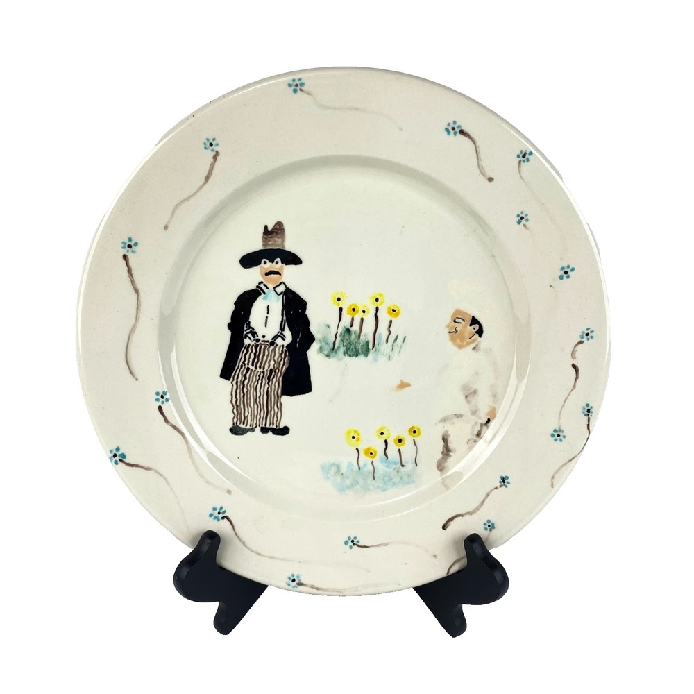 Vtg Rose Hill Art Plate 12" Designer Plate 1999 SF USA